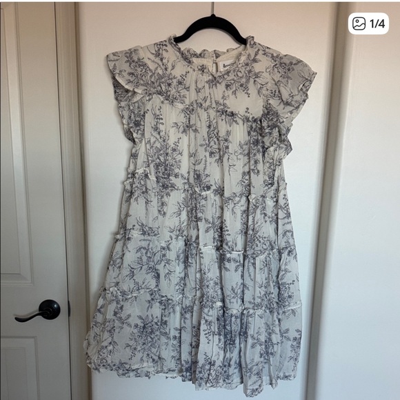 Floral Print Mini Dress - Picture 6 of 6